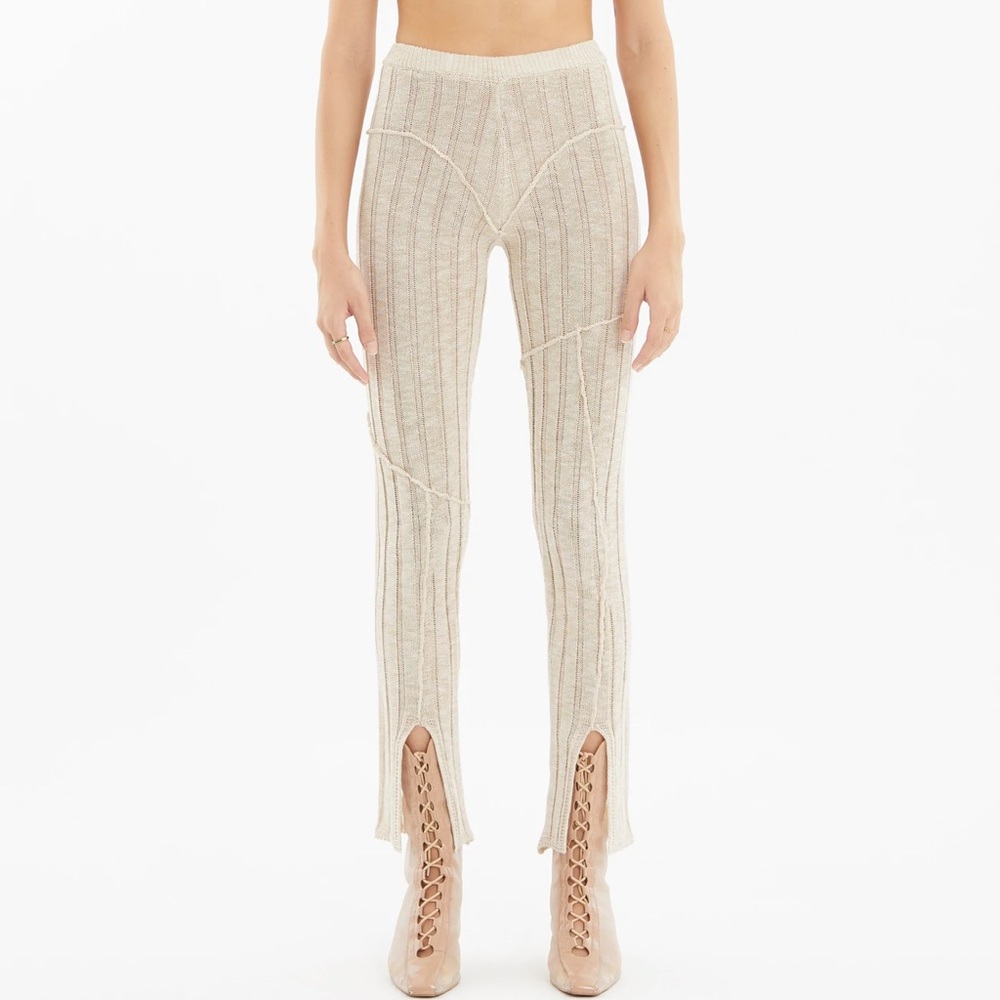 Beige/cream ruve shop knit pants